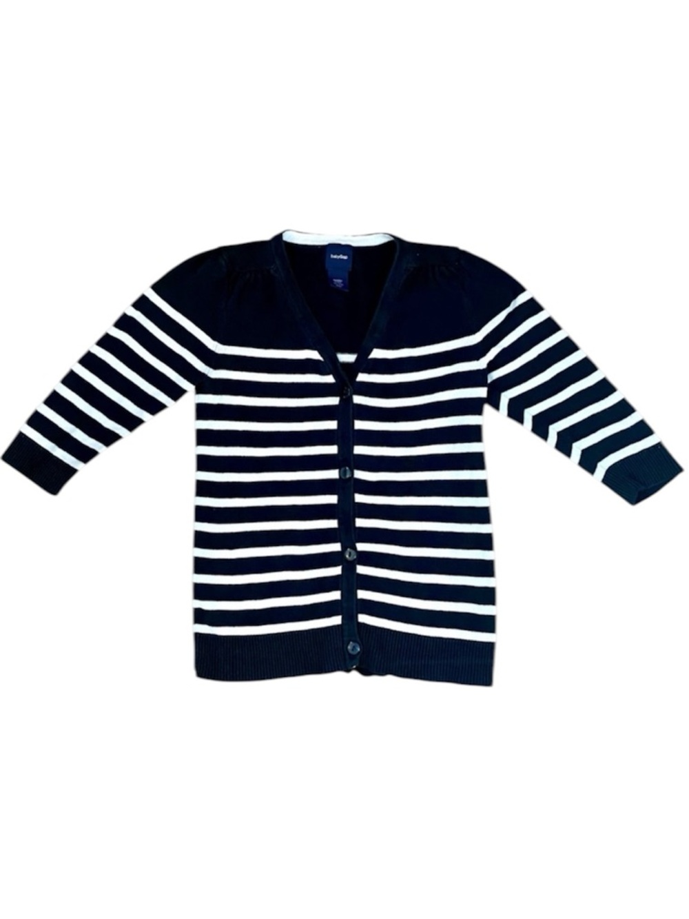 BABY GAP girls striped v-neck cardigan sweater